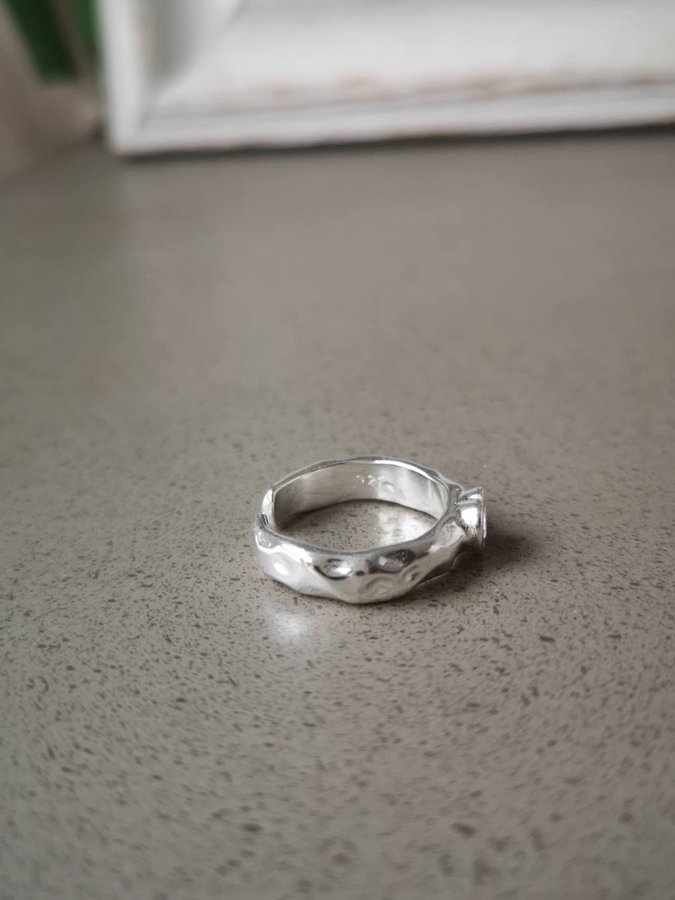 SILVER ring 925 stämpel pläterad