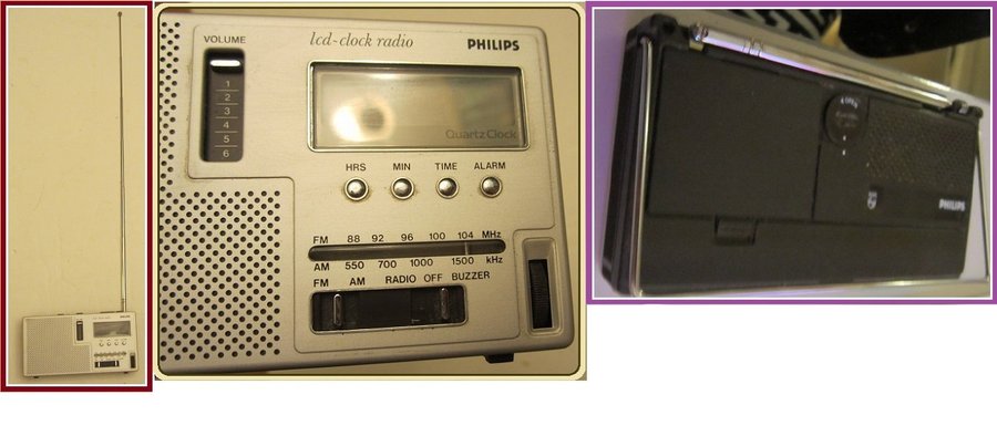 RARE FIND! LCD Clock-Radio 90AS300/00 Philips Radios - WORKING COND!Deutschland