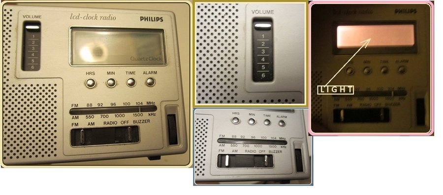 RARE FIND! LCD Clock-Radio 90AS300/00 Philips Radios - WORKING COND!Deutschland