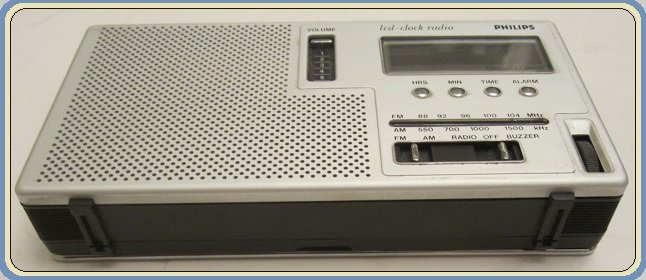 RARE FIND! LCD Clock-Radio 90AS300/00 Philips Radios - WORKING COND!Deutschland