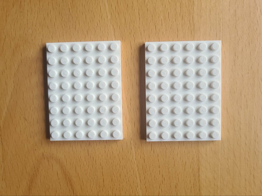 LEGO Plate / Platta | 6x8 | 3036 / 303601 | Vit / White