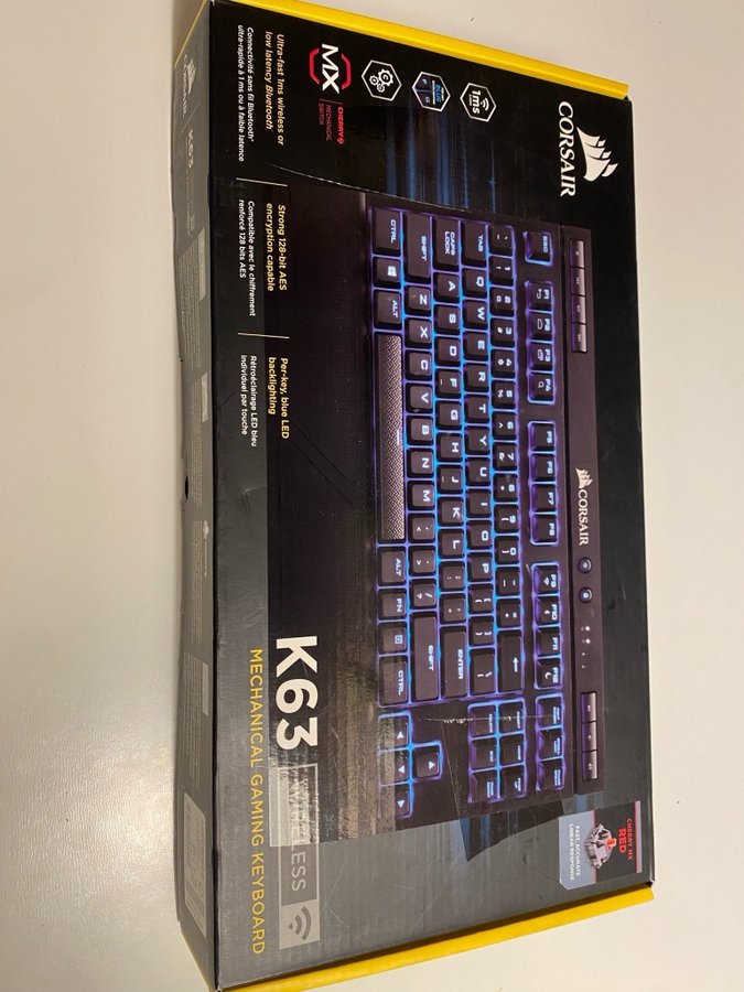 Corsair K63 Wireless Mekaniskt Speltangentbord