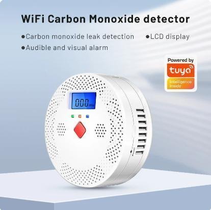 Tuya WiFi Smart kolmonoxiddetektor