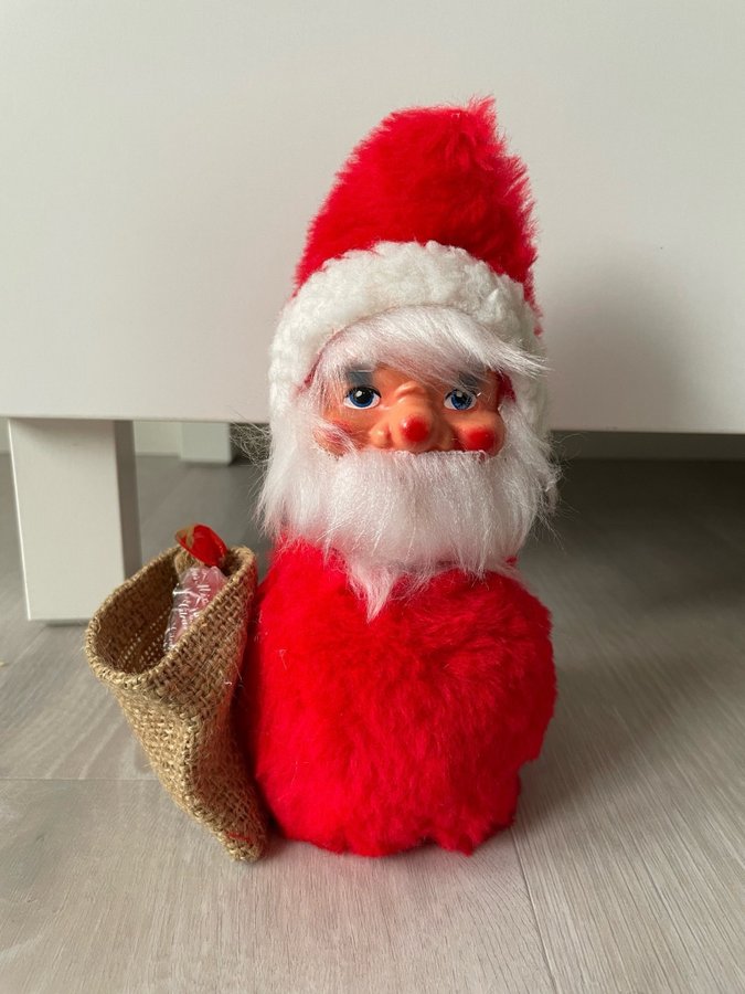 Vintage tomte med säck, 60-70-tal, retro