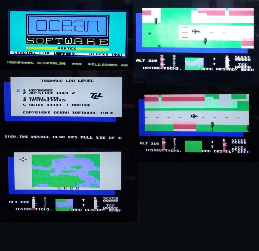 TLL - Tornado Low Level (Ocean Software) ->TESTAD<- Commodore 64 / C64 Spel