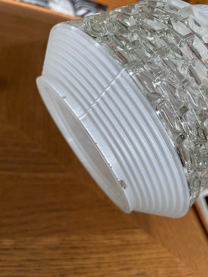 Lampskärm i glas vintage retro