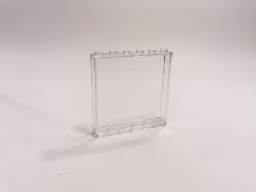 Lego - transparent - panel - 1x6x5 - part 59349 - trans clear