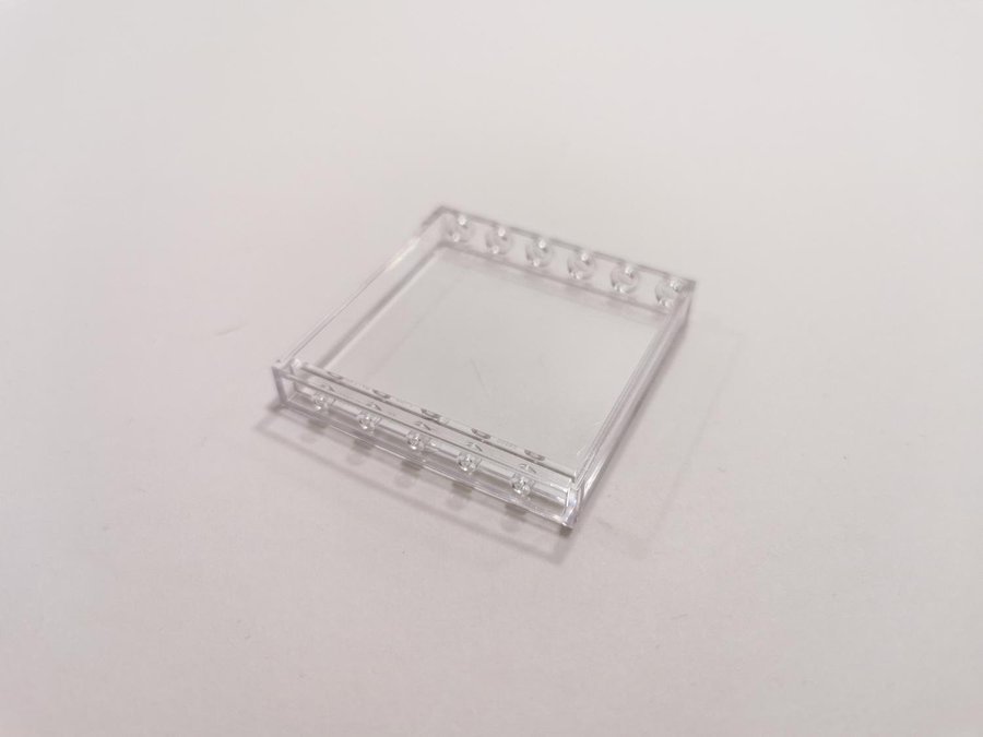 Lego - transparent - panel - 1x6x5 - part 59349 - trans clear