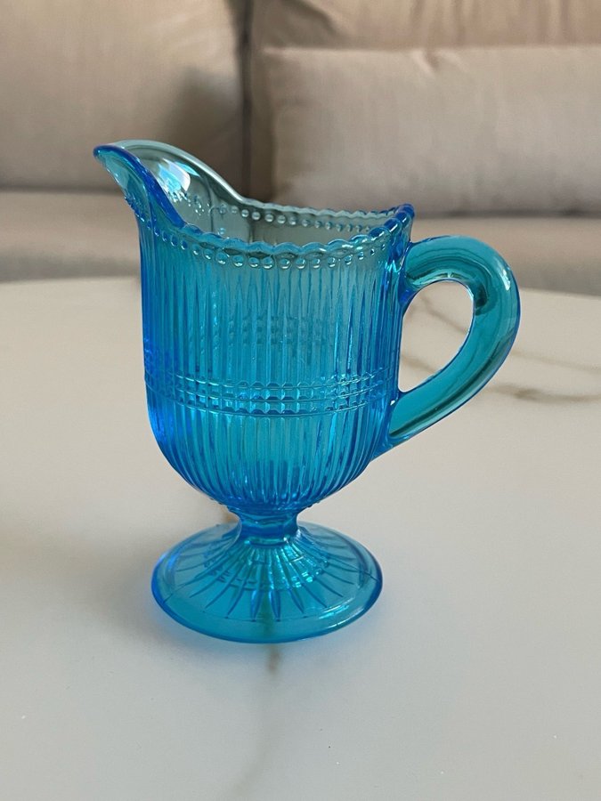 Nuutajärvi Grädd Kanna 1930 - Retro Kanna - Finsk Design - Arabia - Finland Glas