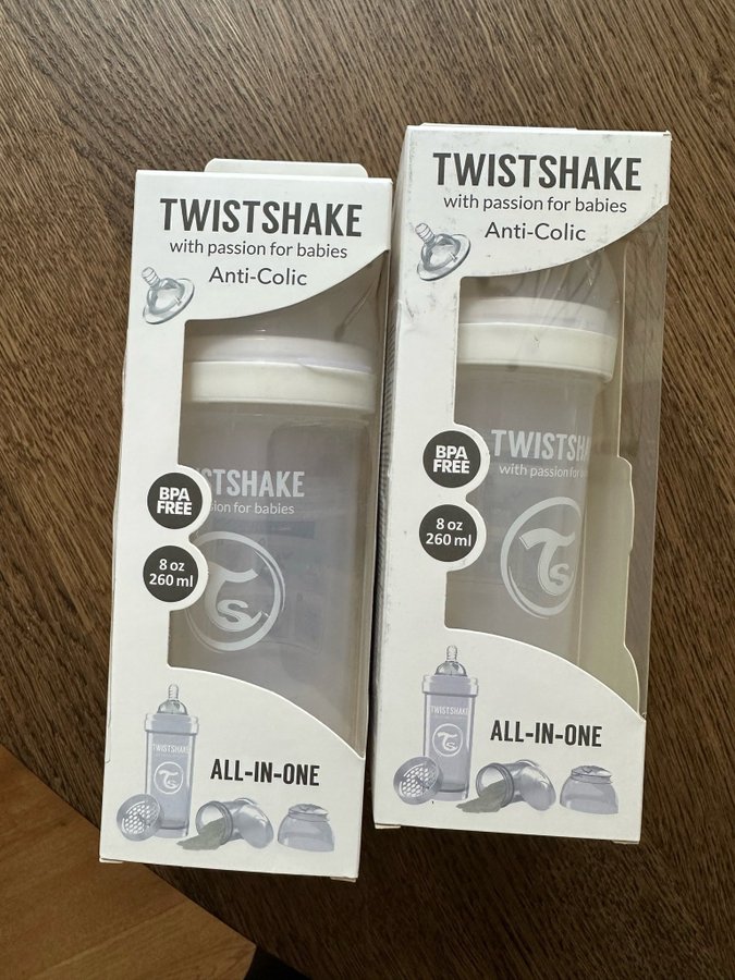 2 st Twistshake flaskor 260 ml