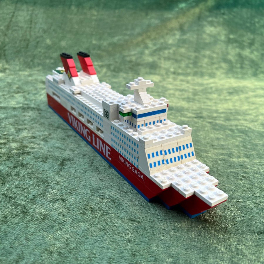 Lego 1658 Viking Line Ferry-Viking Saga (1982) färja båt retro vintage komplett