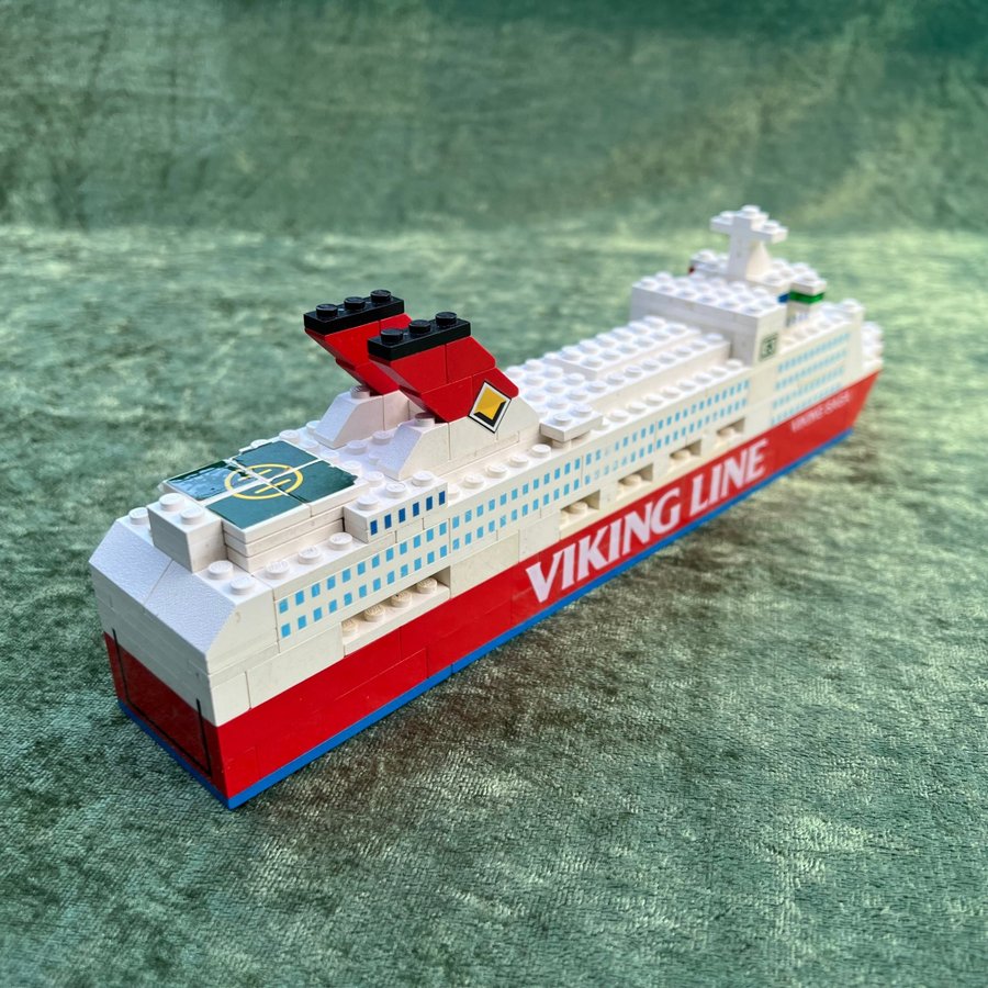 Lego 1658 Viking Line Ferry-Viking Saga (1982) färja båt retro vintage komplett