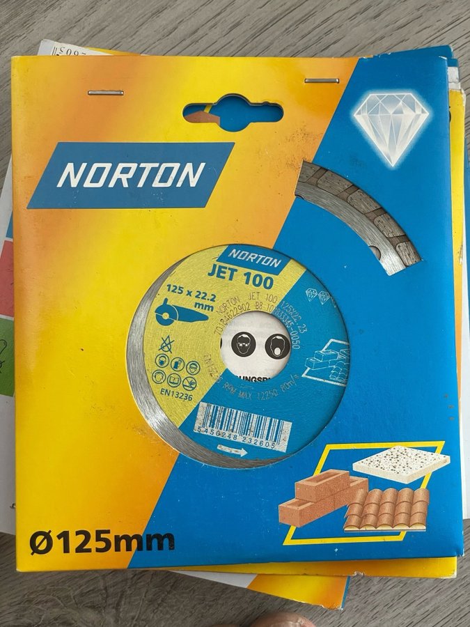 Norton Jet 100 diamantskiva 125mm