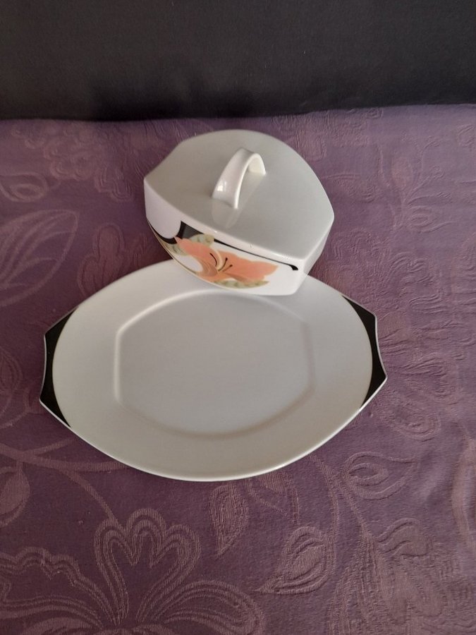 Villeroy  Boch smörbytta smörkupa porslin "Iris".