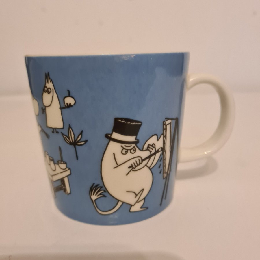 ARABIA MUMIN MUGG, Blå 90 tal