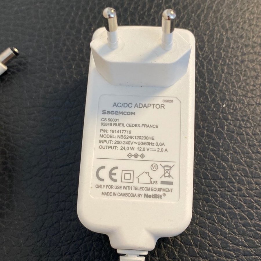 Sagemcom AC/DC Adaptor CS 50001