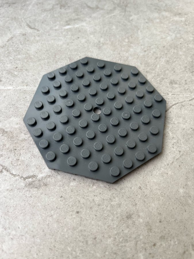 LEGO - Lego - platta - plate - 10x10 - part 89523 - mörkgrå (bluish)