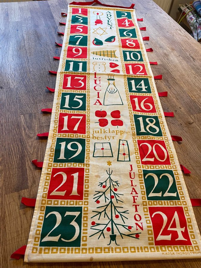 Retro julkalender adventskalender Kajsa Nordström