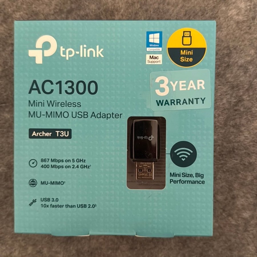 TP-Link Archer T3U AC1300 Mini Wireless MU-MIMO USB Adapter