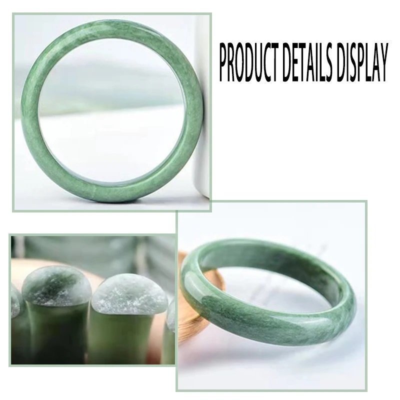 Women's natural jade bracelet bangle