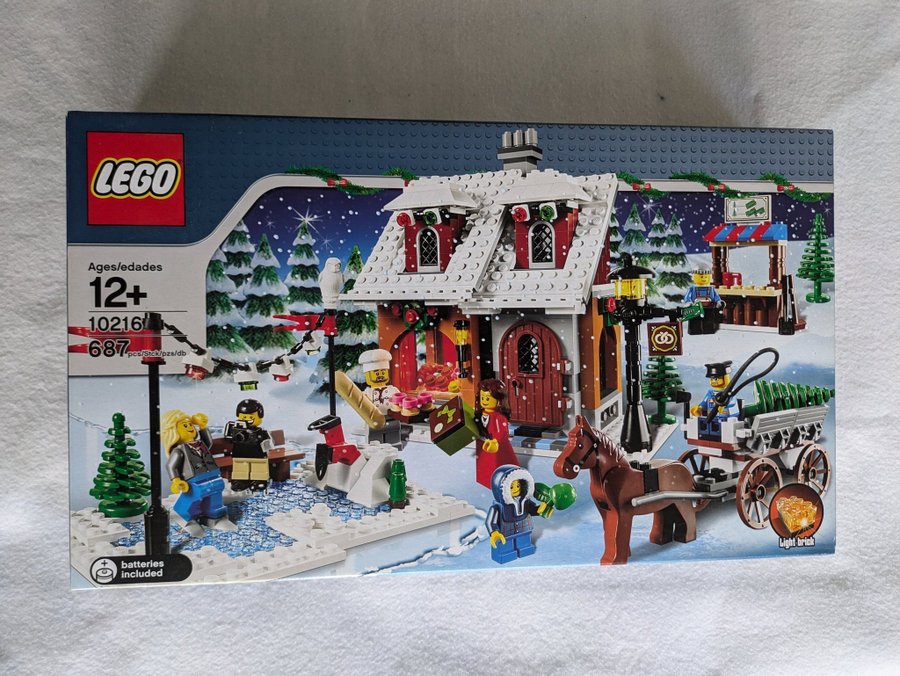 LEGO 10216 Winter Village Bakery - Julmarknaden - förseglad och oöppnad