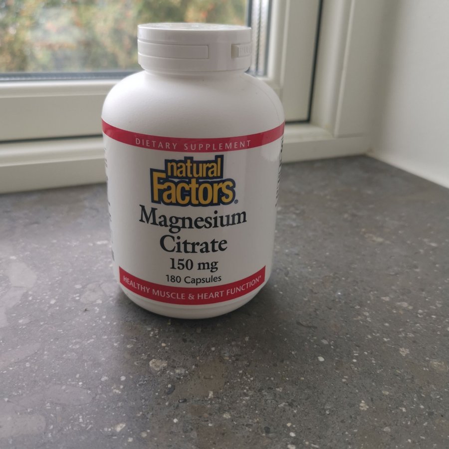 Magnesium Citrat 150 mg 180 kapslar oöppnad