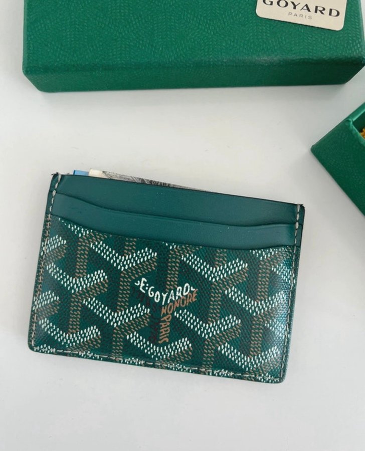 Goyard Card Holder Green