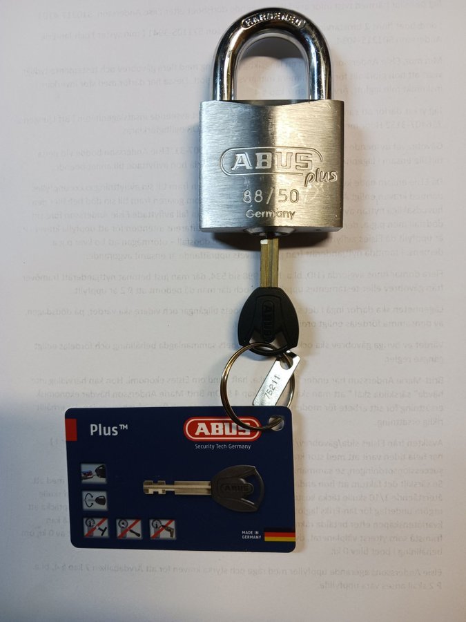 ABUS 88/50 Plus Hänglås 1 Sänkt pris!