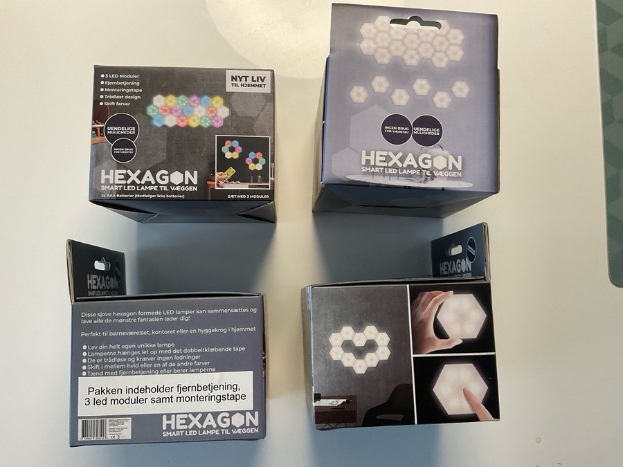 Hexagon Smart LED Lampe til Væg