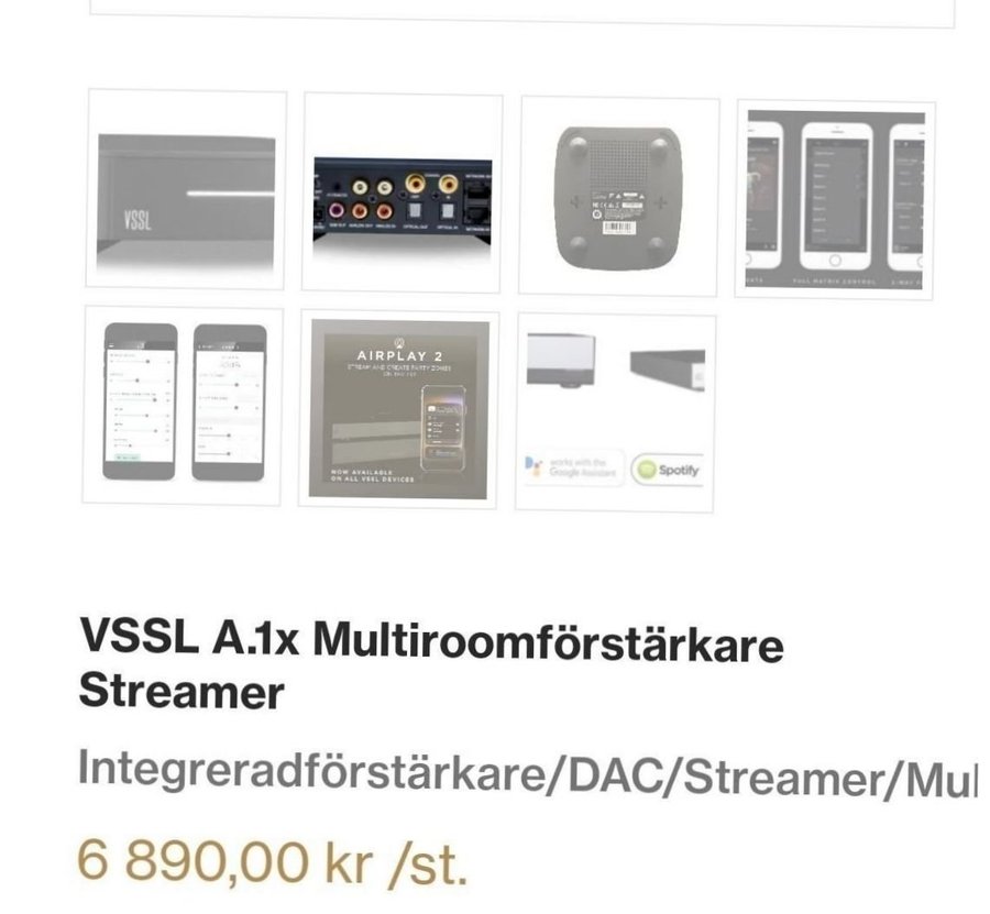 VSSL A.1x Multiroomförstärkare Streamer