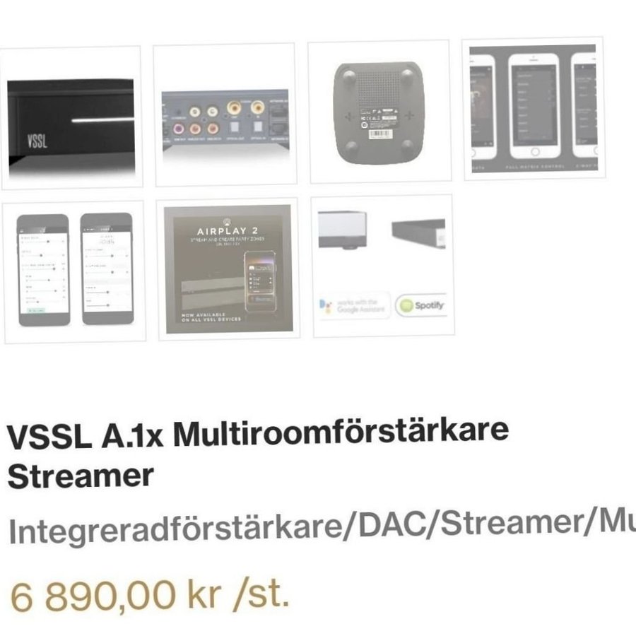 VSSL A.1x Multiroomförstärkare Streamer