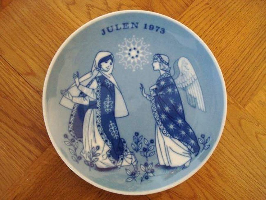 Jultallrik Porsgrund Norway JULEN 1973 juleplate / Christmas Plate