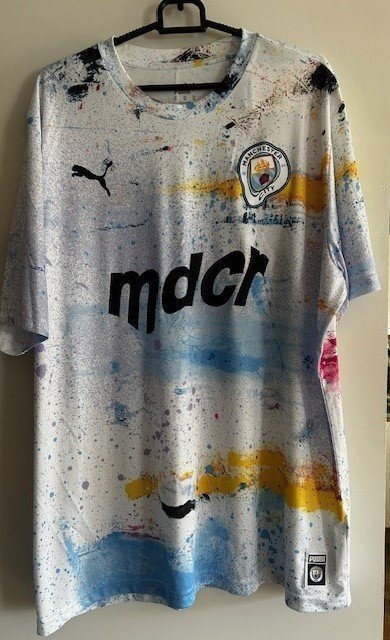 Manchester City " Madchester" Puma vit t-shirt, storlek XL