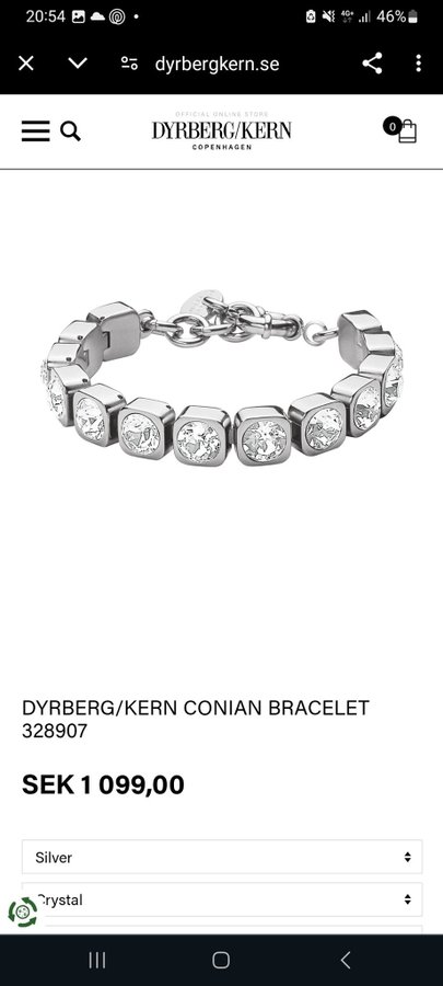 Armband dyrberg/kern modell conian