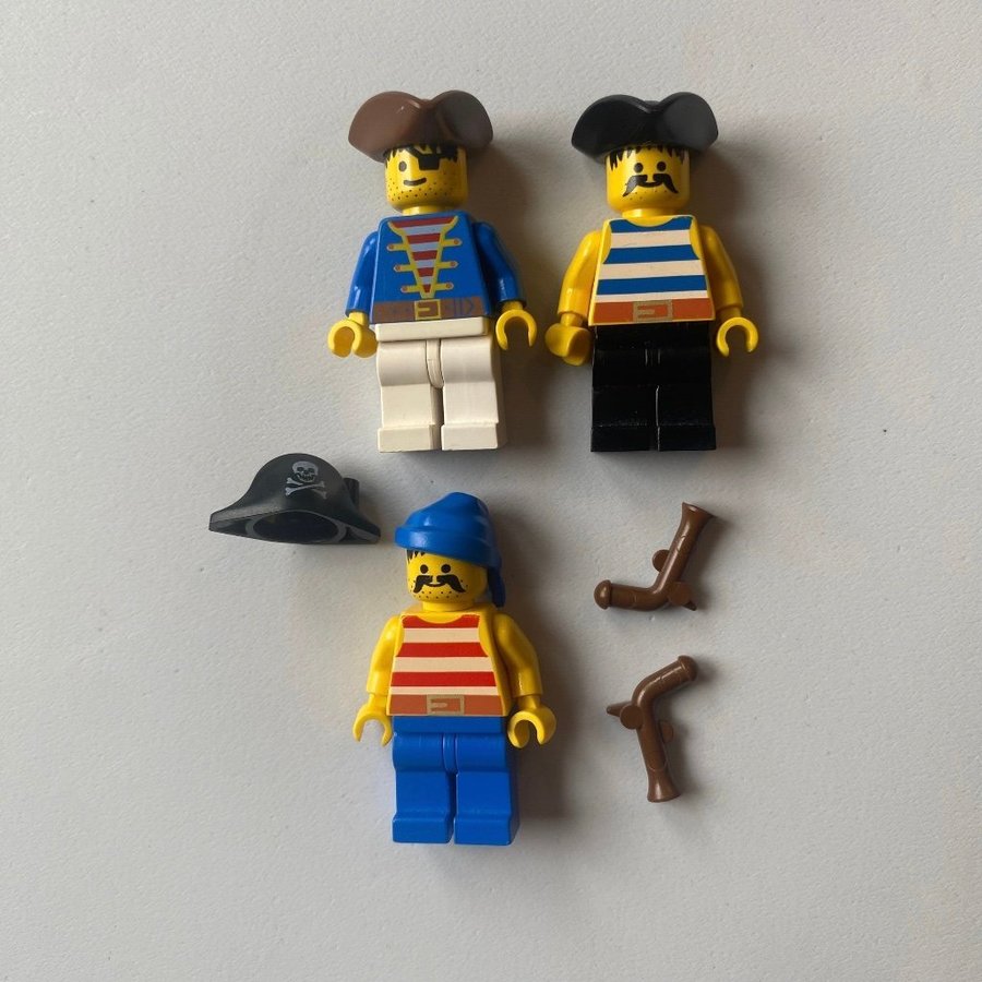 Lego Pirater - 3 figurer med tillbehör