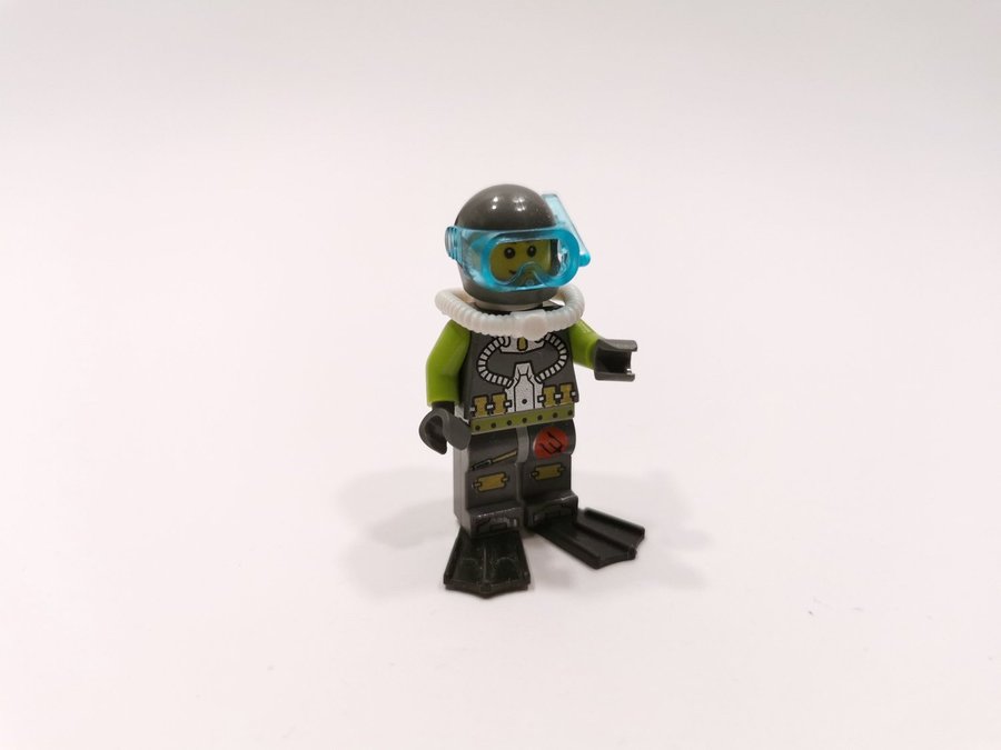 Lego - minifigur - divers - dykare - grå