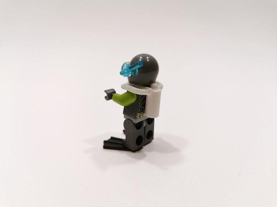 Lego - minifigur - divers - dykare - grå