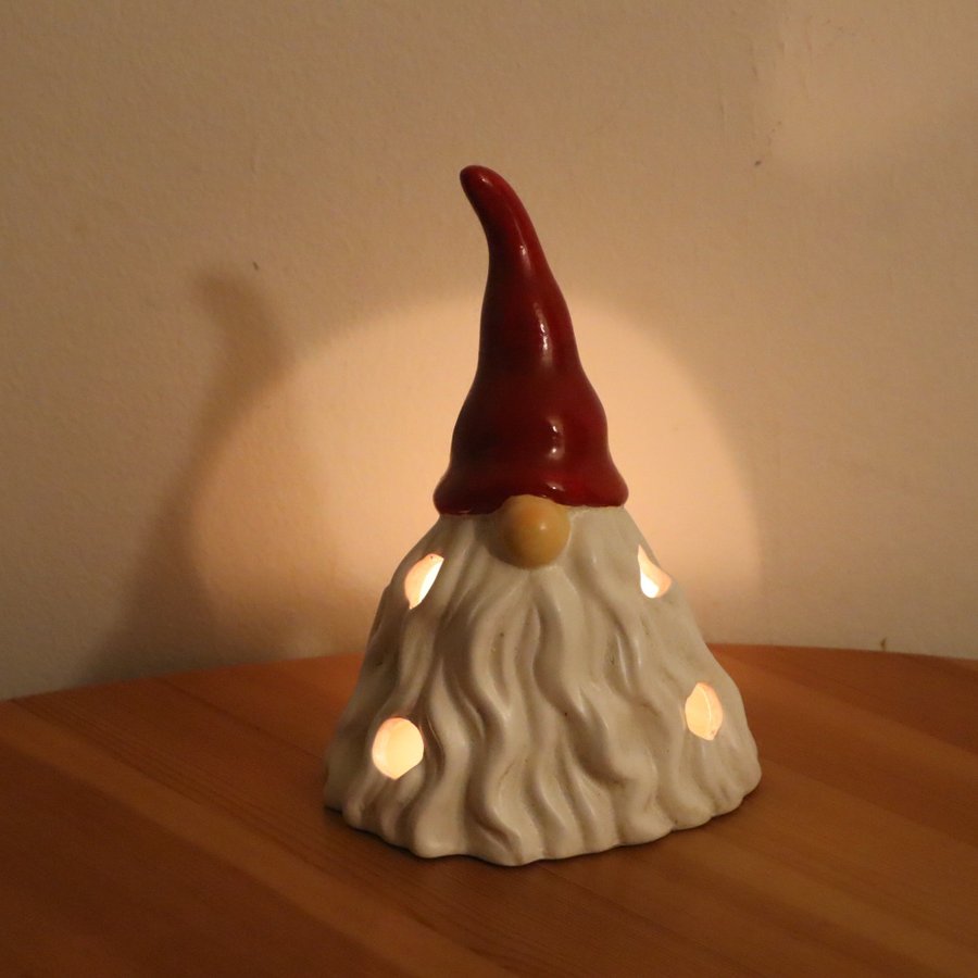 17cm Liten ljuslykta för värmeljus tomte