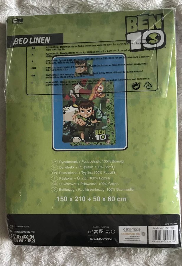 Supercoolt Ben 10 Påslakanset / Påslakan med ben10 motiv