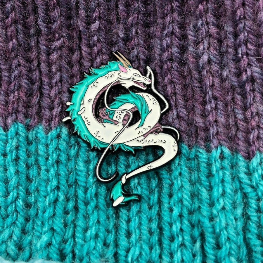 SPIRITED AWAY Enamel Pin | Ghibli Pin | Haku Dragon | Kawaii Brooche