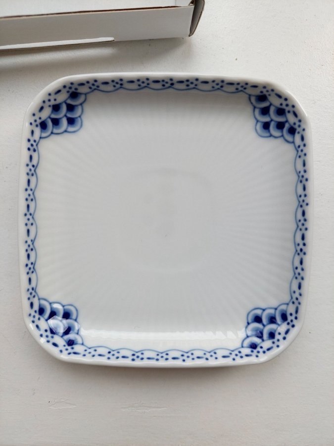 ROYAL COPENHAGEN Princess square plate 10cm, 2 stycken