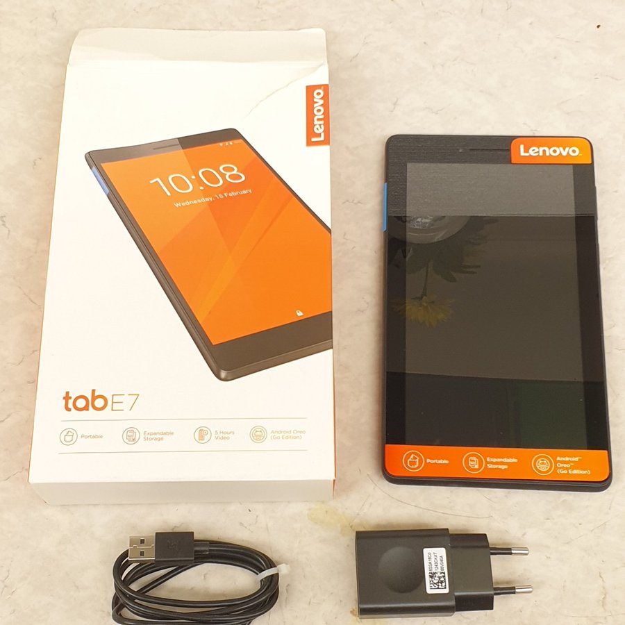 Lenovo Tab E7 WiFi Slate Black 1GB+8GB helt ny!!