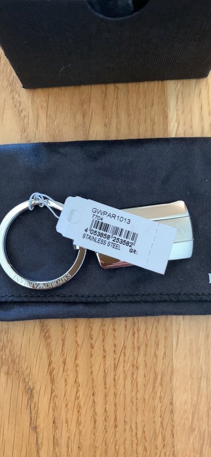 Nyckelring Key Chain från Emporio Armani i rostfritt stål