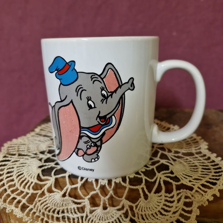 Disney Dumbo mugg/kopp i porslin Kilncraft England