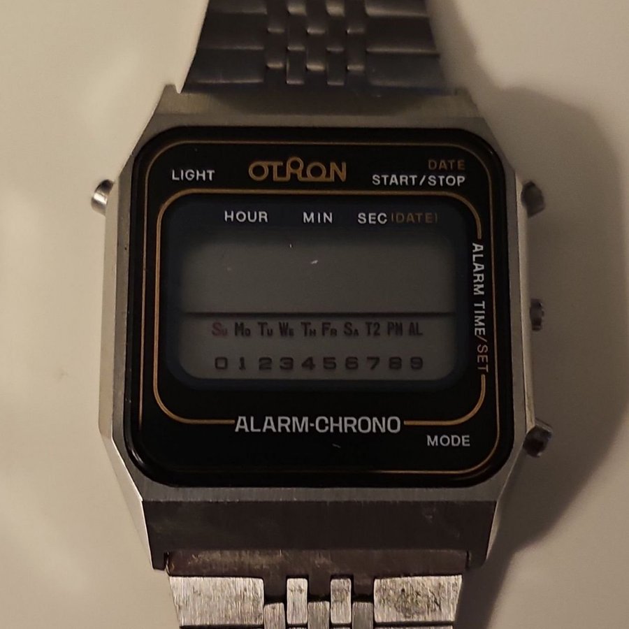 HERRARMBANDSUR Otron Alarm-Chrono 1970-tal