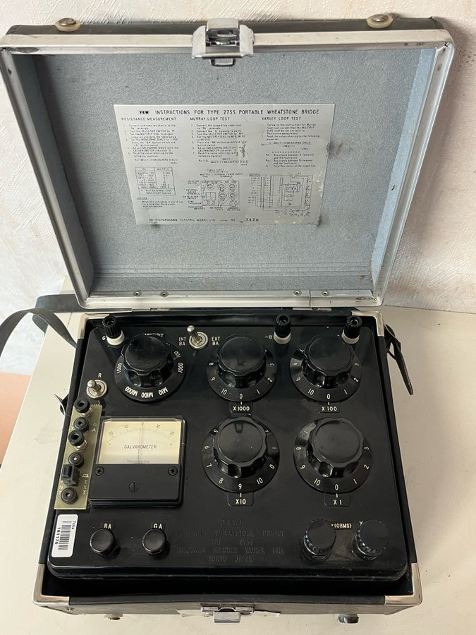 Televerket Fellokaliseringsbrygga YEM 2755 A 033 2555/00 Mätinstrument retro