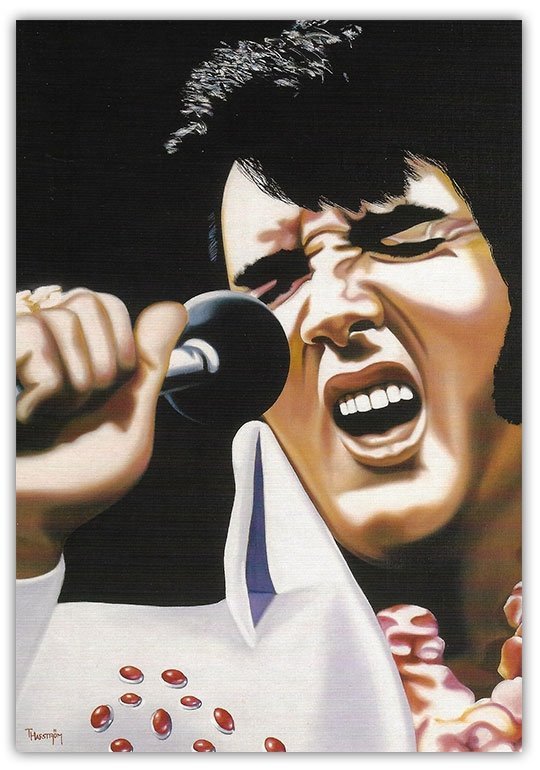 Nostalgiskt retro Elvis Presley 50x70cm