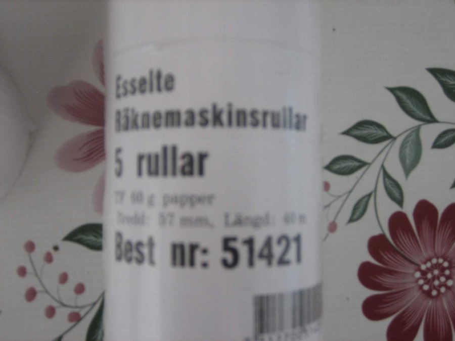 Esselte  Räknemaskinsrullar 4 st (Art:51421) **Ny**