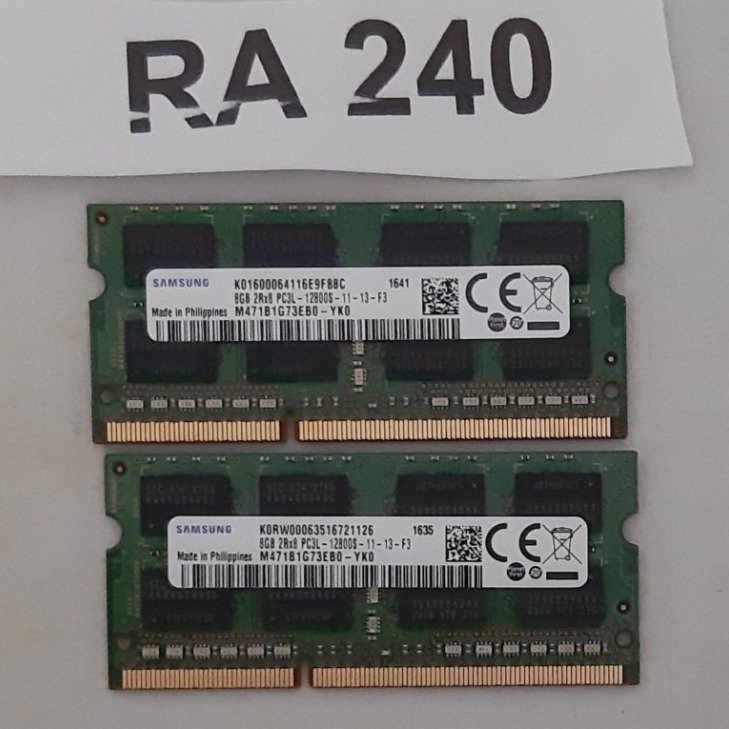 Ramminne DDR3L 16GB märke : Samsung