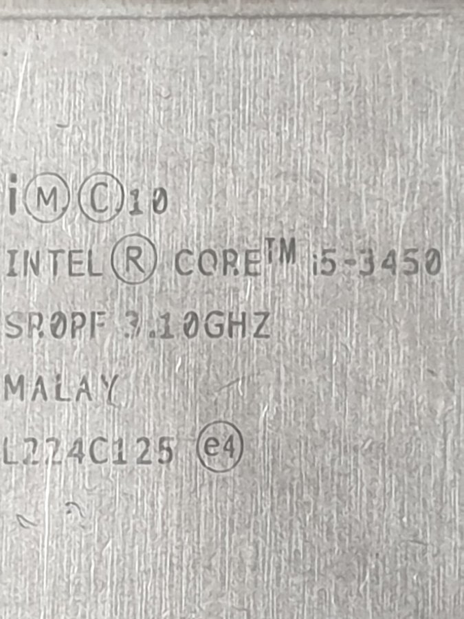 Intel Core i5-3450 (1155)  i5-4570S (1150).